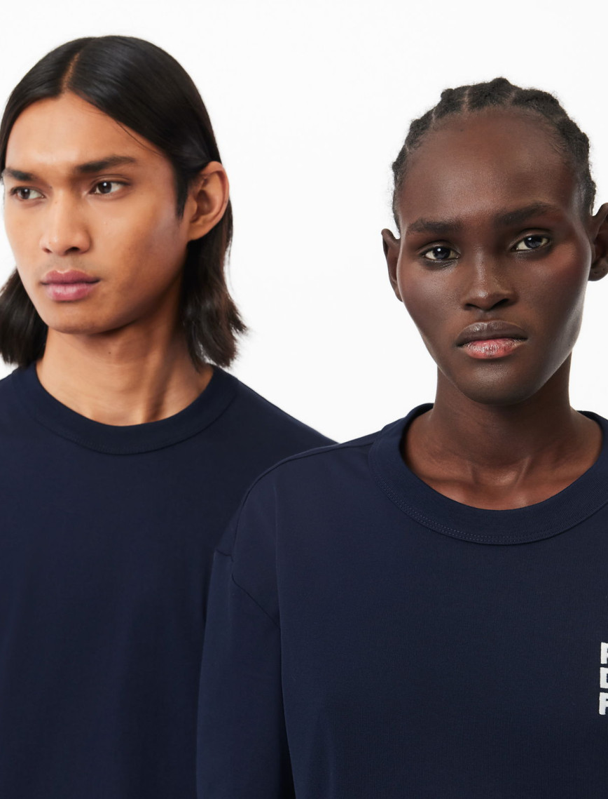 Lacoste Classic Unisex Classic Fit Lacivert T-Shirt Lacoste Classic Unisex Classic Fit Lacivert T-Shirt