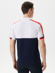 Lacoste Erkek Regular Fit Renk Bloklu Beyaz Polo Lacoste Erkek Regular Fit Renk Bloklu Beyaz Polo