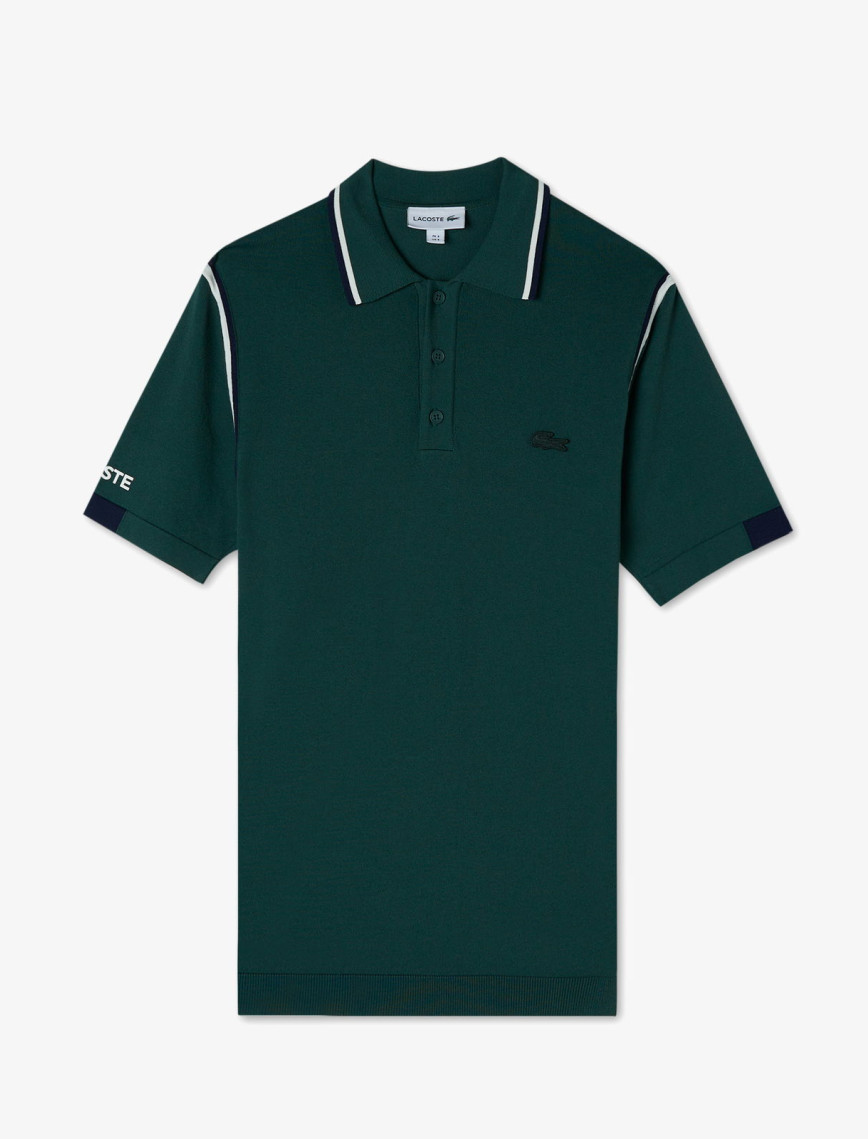 Lacoste Erkek Regular Fit Polo Yaka Yeşil Triko Lacoste Erkek Regular Fit Polo Yaka Yeşil Triko