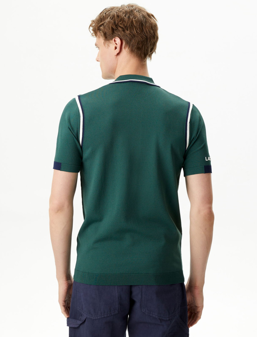 Lacoste Erkek Regular Fit Polo Yaka Yeşil Triko Lacoste Erkek Regular Fit Polo Yaka Yeşil Triko