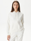 Lacoste Regular Fit Kadın Beyaz Hoodie