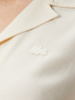 Lacoste Kadın Relaxed Fit Kısa Kollu Beyaz Gömlek Lacoste Kadın Relaxed Fit Kısa Kollu Beyaz Gömlek