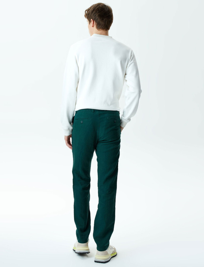 Lacoste Erkek Slim Fit Chino Yeşil Pantolon Lacoste Erkek Slim Fit Chino Yeşil Pantolon