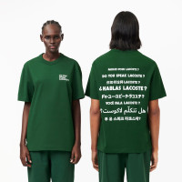 Lacoste Unisex Classic Fit Bisiklet Yaka Baskılı Yeşil T-Shirt Lacoste Unisex Classic Fit Bisiklet Yaka Baskılı Yeşil T-Shirt