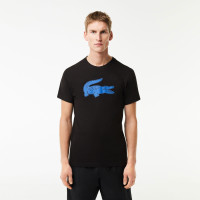 Lacoste Erkek Regular Fit Bisiklet Yaka Baskılı Siyah T-Shirt Lacoste Erkek Regular Fit Bisiklet Yaka Baskılı Siyah T-Shirt