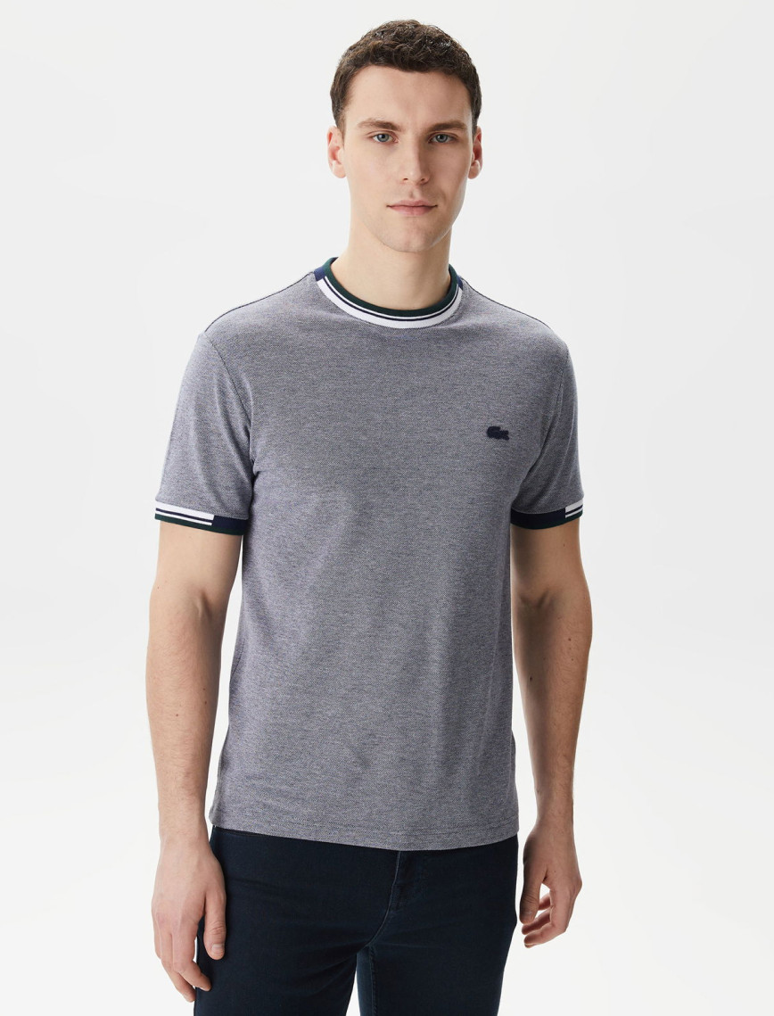 Lacoste Erkek Regular Fit Bisiklet Yaka Gri T-Shirt Lacoste Erkek Regular Fit Bisiklet Yaka Gri T-Shirt