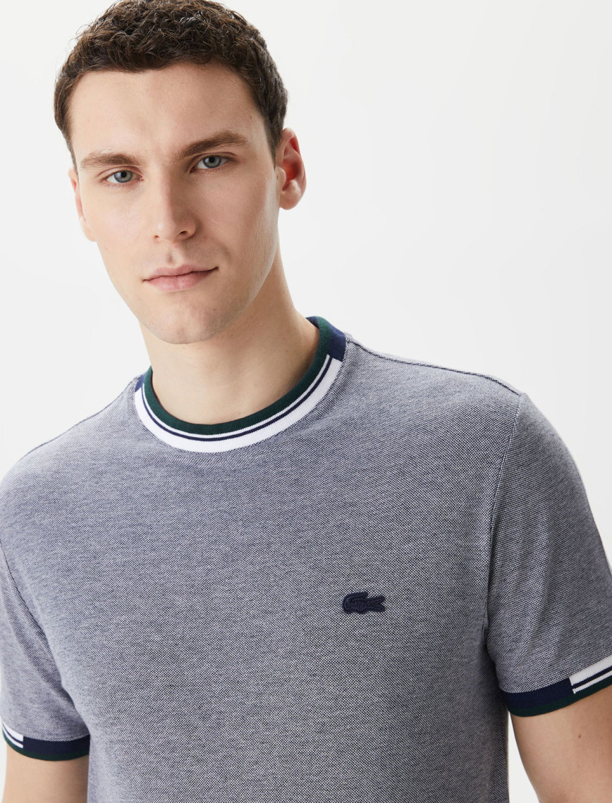 Lacoste Erkek Regular Fit Bisiklet Yaka Lacivert T-Shirt Lacoste Erkek Regular Fit Bisiklet Yaka Lacivert T-Shirt