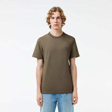 Lacoste Erkek Regular Fit Bisiklet Yaka Haki T-Shirt Lacoste Erkek Regular Fit Bisiklet Yaka Haki T-Shirt