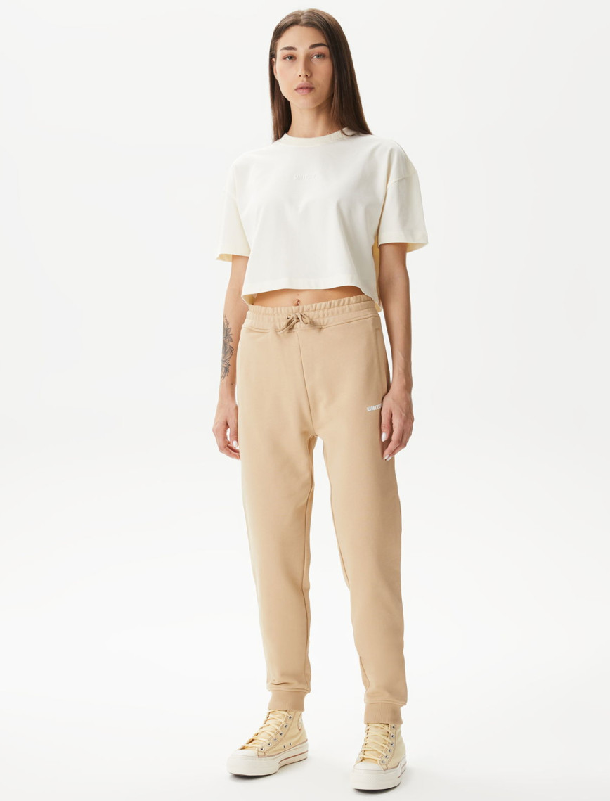 UNITED4 Classic Kadın Beyaz Eşofman Altı UNITED4 Classic Kadın Beyaz Eşofman Altı