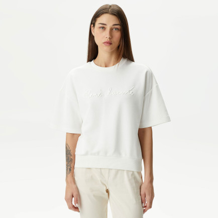 Lacoste Kadın Beyaz Sweatshirt Lacoste Kadın Beyaz Sweatshirt