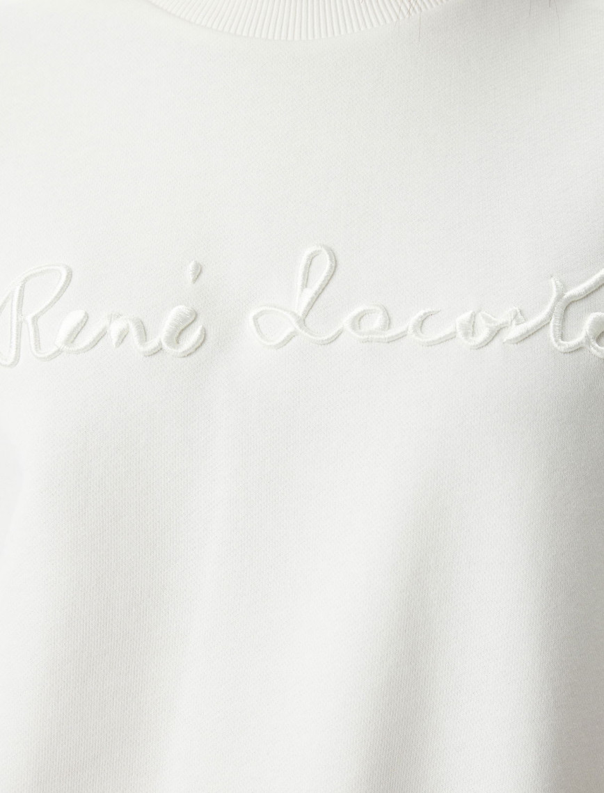 Lacoste Kadın Beyaz Sweatshirt Lacoste Kadın Beyaz Sweatshirt