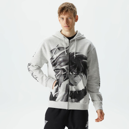 HUF x Gundam Endless Waltz Split Erkek Gri Hoodie HUF x Gundam Endless Waltz Split Erkek Gri Hoodie