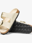 Birkenstock Arizona Big Buckle Nl High Shine Kadın Krem Terlik