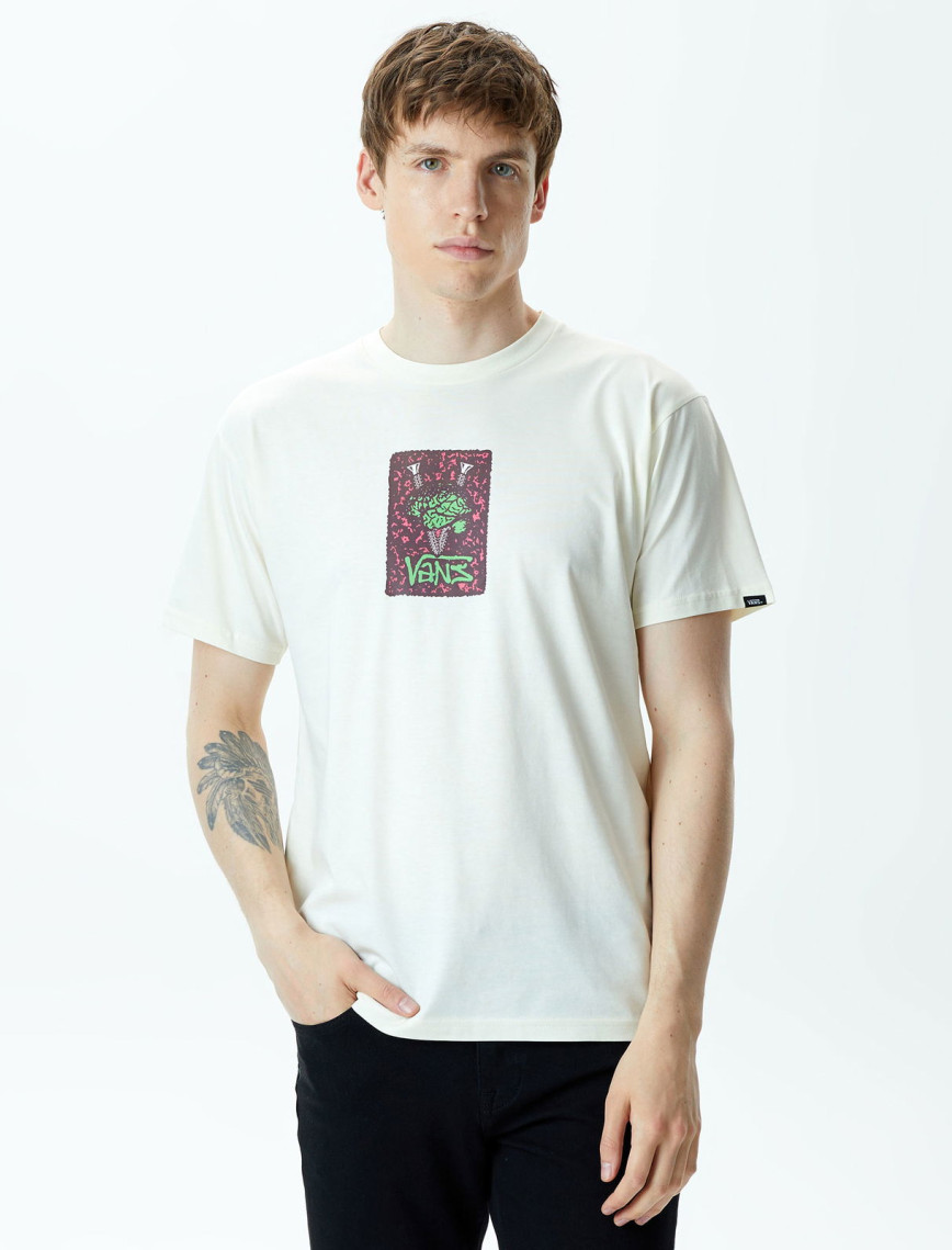 Vans Thinkv Ss Erkek Beyaz T-Shirt Vans Thinkv Ss Erkek Beyaz T-Shirt