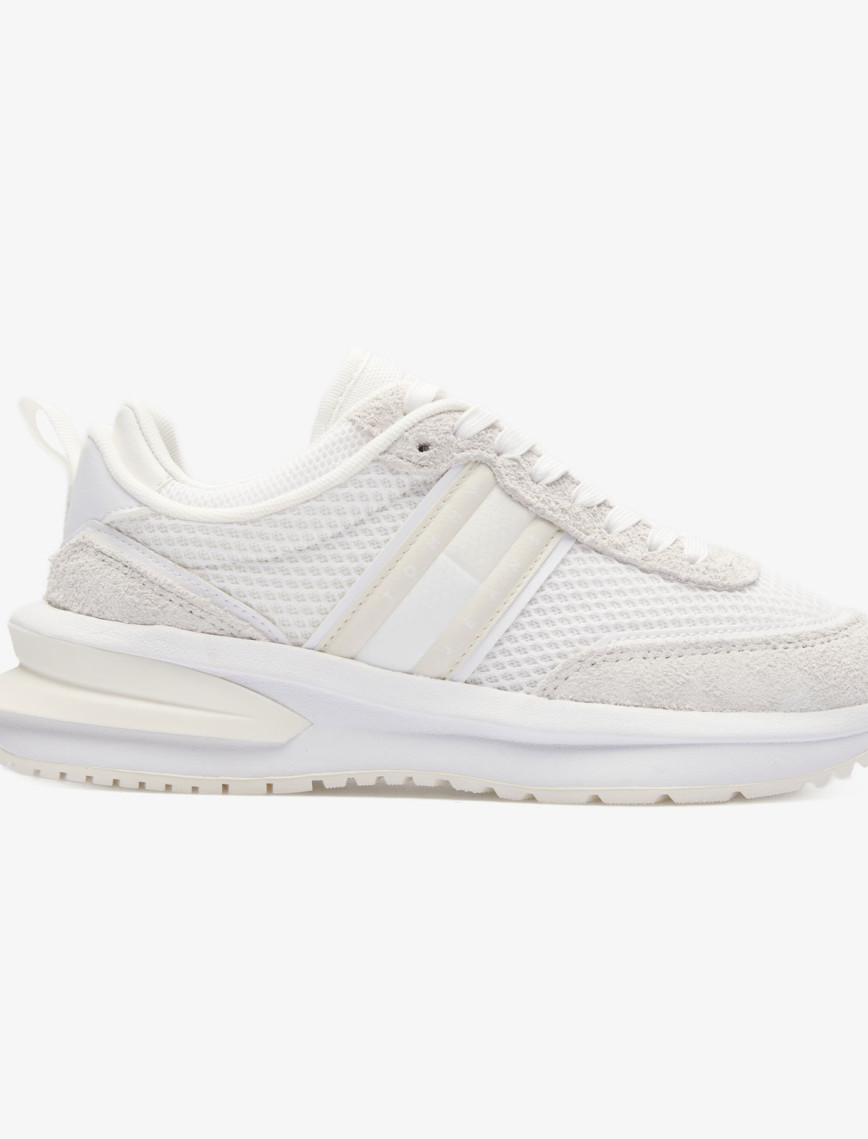 Tommy Jeans New Tech Runner Kadın Beyaz Sneaker Tommy Jeans New Tech Runner Kadın Beyaz Sneaker