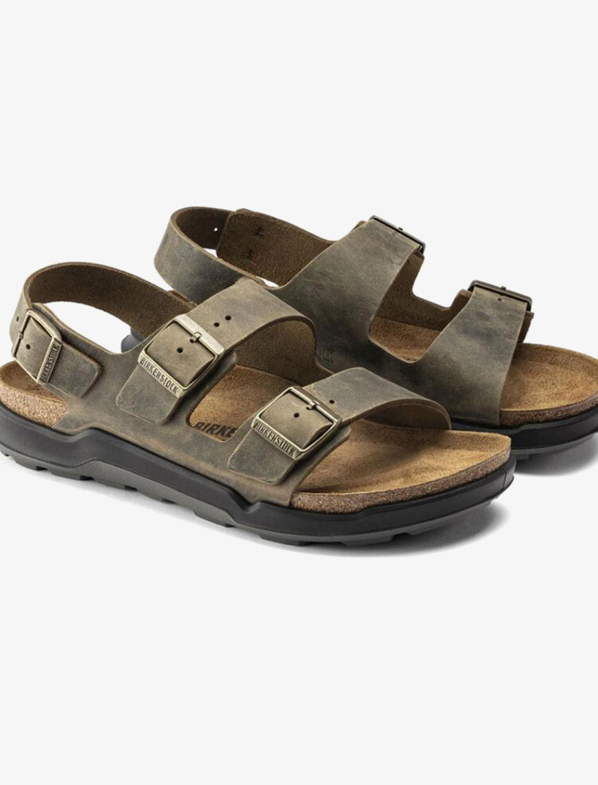 Birkenstock Milano Ct Bf Artic Old Erkek Haki Sandalet Birkenstock Milano Ct Bf Artic Old Erkek Haki Sandalet