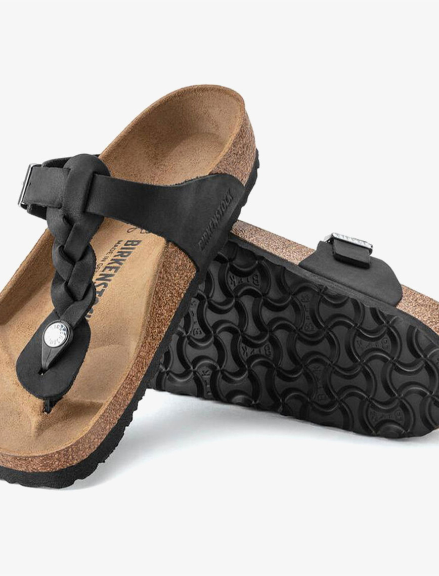 Birkenstock Gizeh Leoi Braided Kadın Siyah Terlik Birkenstock Gizeh Leoi Braided Kadın Siyah Terlik