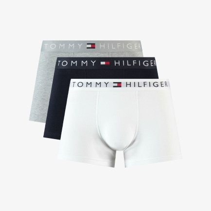 Tommy Hilfiger 3P Trunk Wb Erkek Gri Boxer Tommy Hilfiger 3P Trunk Wb Erkek Gri Boxer