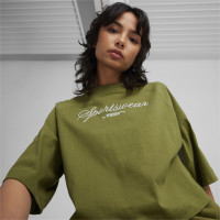 Puma Classics+ Oversized Kadın Yeşil T-Shirt Puma Classics+ Oversized Kadın Yeşil T-Shirt