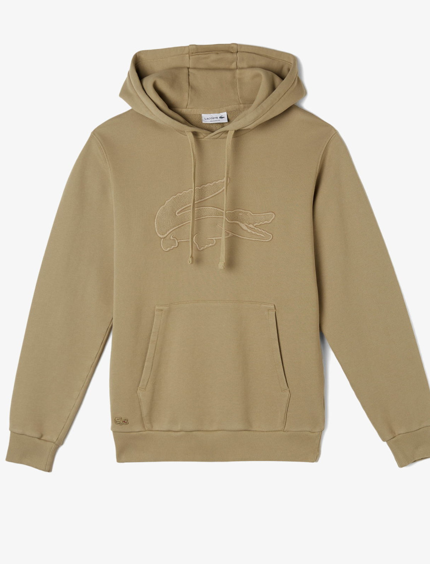 Lacoste Erkek Relaxed Fit Kapüşonlu Baskılı Bej Sweatshirt Lacoste Erkek Relaxed Fit Kapüşonlu Baskılı Bej Sweatshirt