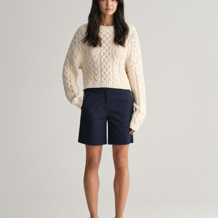 GANT Kadın Lacivert Slim Fit Şort GANT Kadın Lacivert Slim Fit Şort