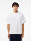 Lacoste Erkek Oversize Fit Bisiklet Yaka Beyaz T-Shirt Lacoste Erkek Oversize Fit Bisiklet Yaka Beyaz T-Shirt