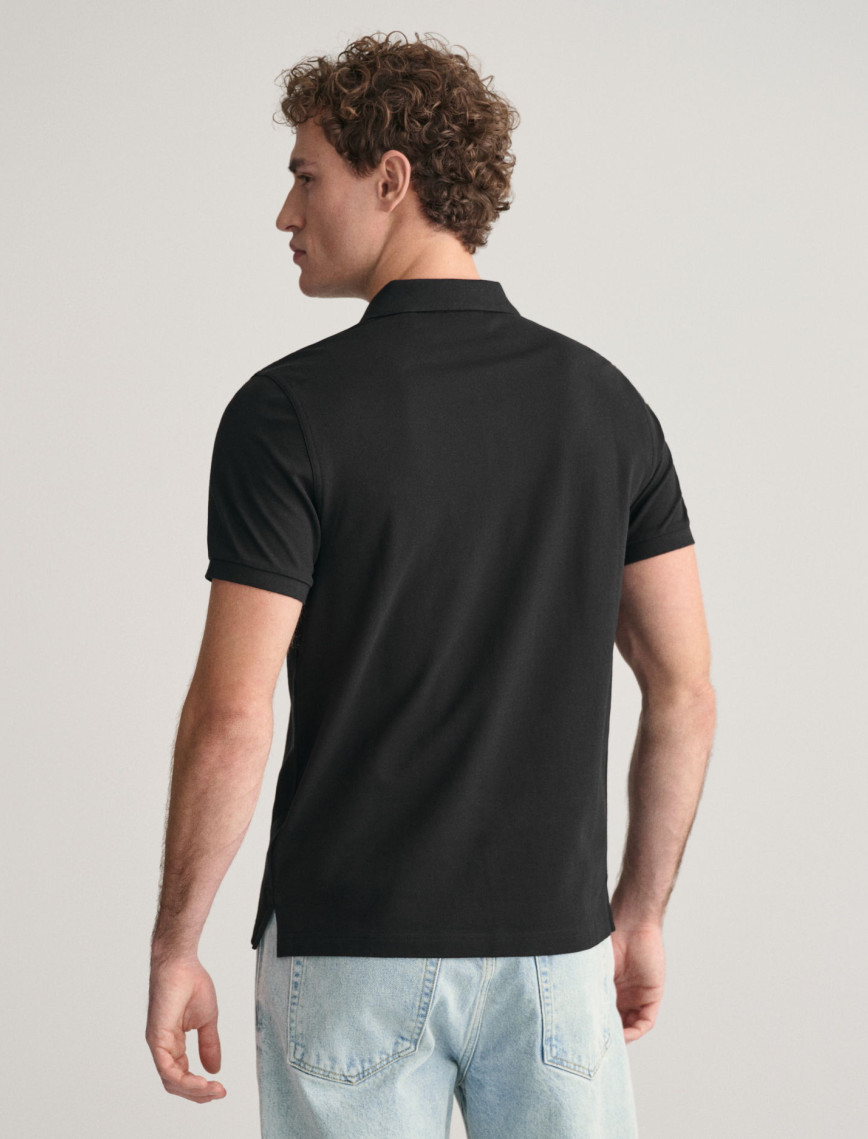 GANT Erkek Siyah Regular Fit Polo GANT Erkek Siyah Regular Fit Polo