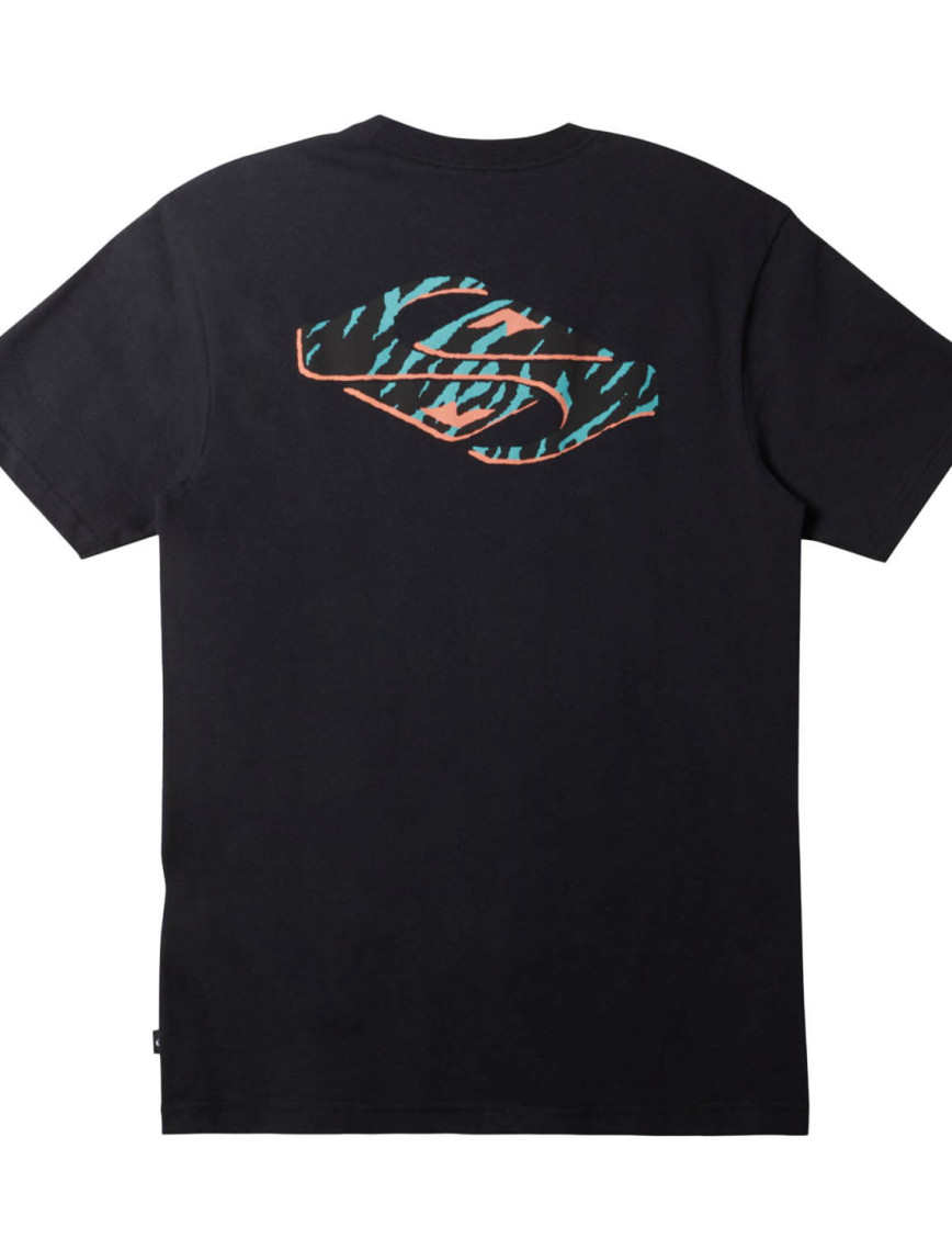 Quiksilver Surf Safari Moe Erkek Siyah Tişört Quiksilver Surf Safari Moe Erkek Siyah Tişört