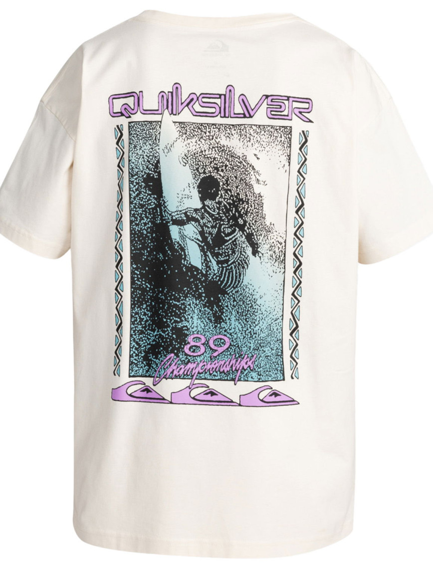 Quiksilver Back Flash Erkek Bej Tişört Quiksilver Back Flash Erkek Bej Tişört