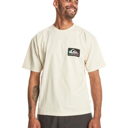 Quiksilver Back Flash Erkek Bej Tişört Quiksilver Back Flash Erkek Bej Tişört