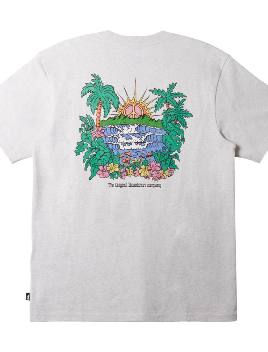 Quiksilver Island Sunrise Moe Erkek Beyaz Tişört Quiksilver Island Sunrise Moe Erkek Beyaz Tişört