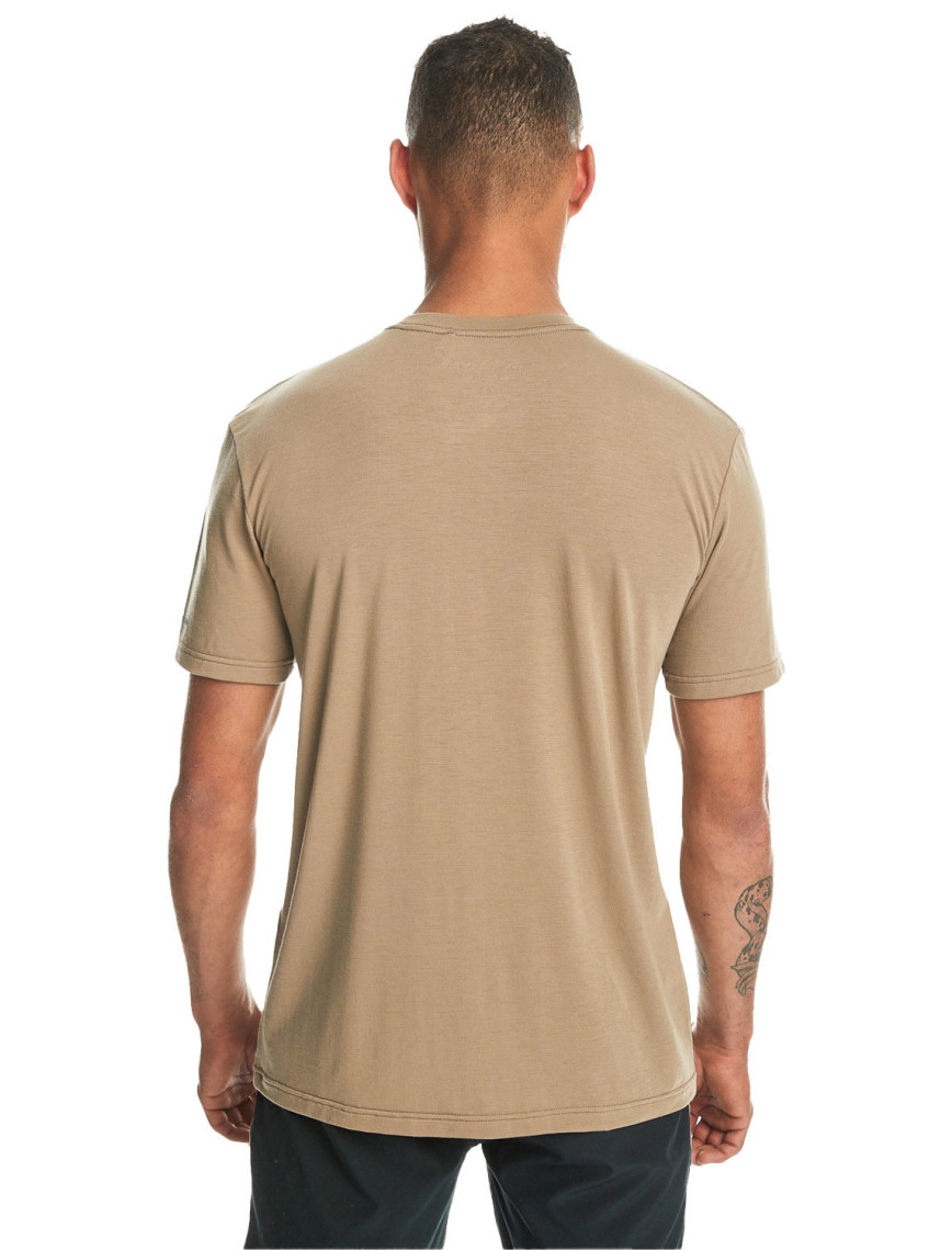 Quiksilver Coastal Run Erkek Bej Tişört