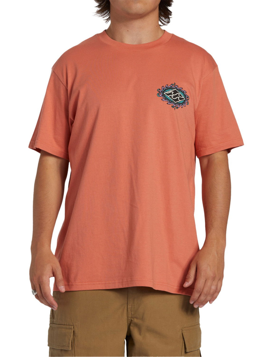 Billabong Crayon Wave Erkek Pembe Tişört Billabong Crayon Wave Erkek Pembe Tişört