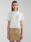 Napapijri S-Howard W Kadın Beyaz T-Shirt Napapijri S-Howard W Kadın Beyaz T-Shirt