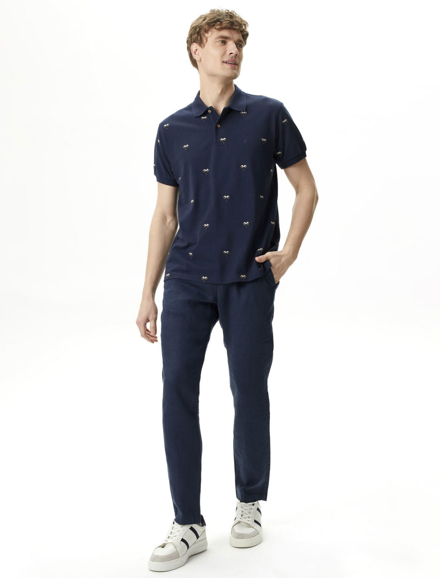 Nautica Erkek Lacivert Keten Pantolon Nautica Erkek Lacivert Keten Pantolon