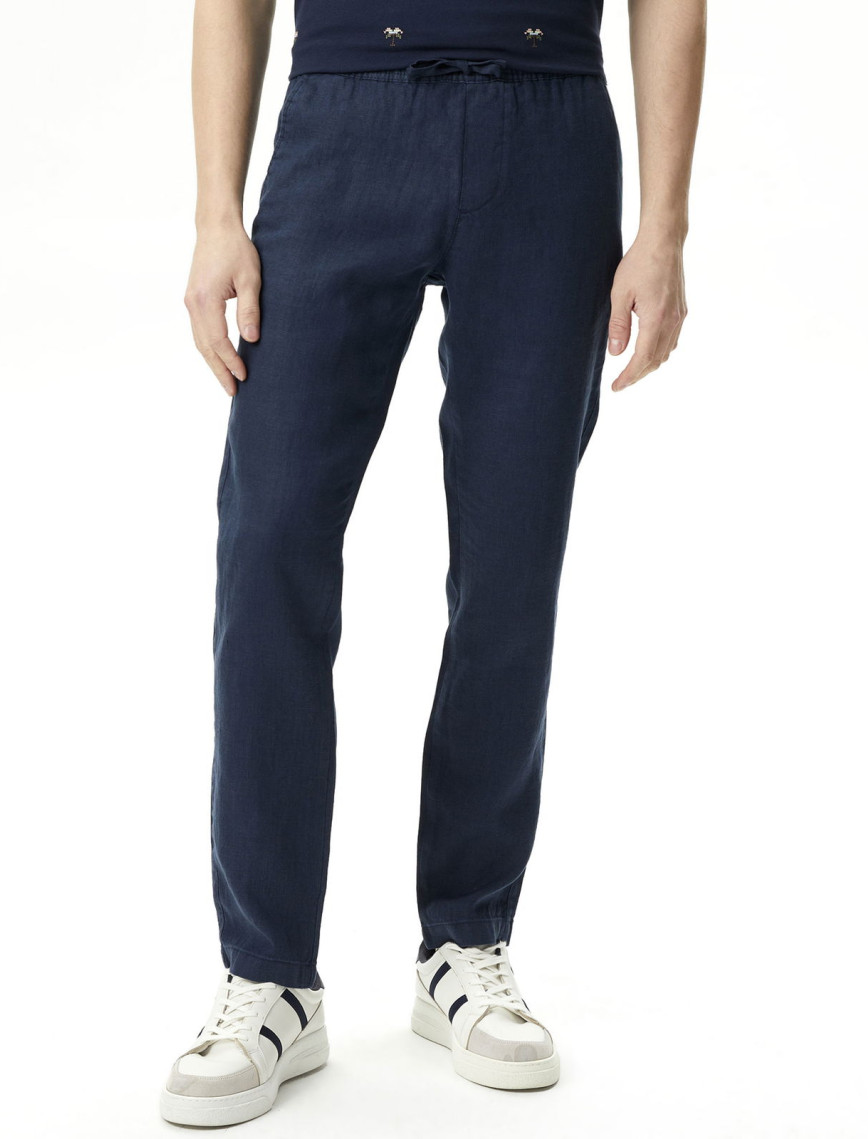 Nautica Erkek Lacivert Keten Pantolon Nautica Erkek Lacivert Keten Pantolon