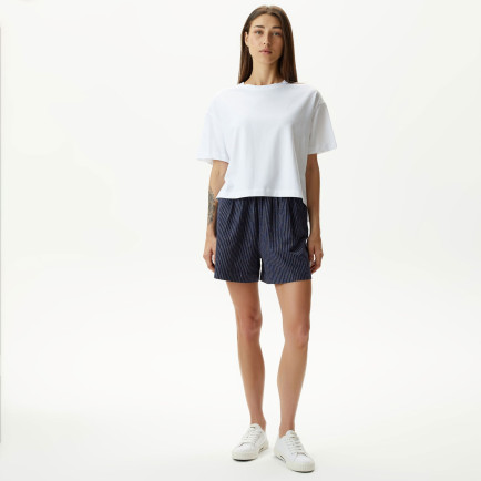 Nautica Kadın Lacivert Relaxed Fit Çizgili Şort Nautica Kadın Lacivert Relaxed Fit Çizgili Şort