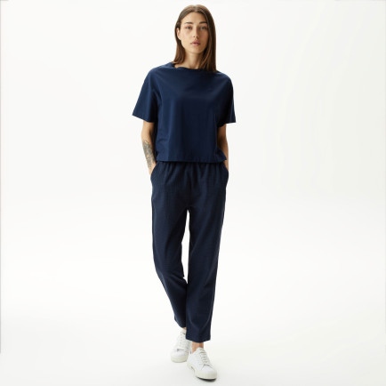 Nautica Kadın Lacivert Relaxed Fit Pantolon