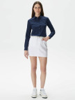 Lacoste Kadın Regular Fit Mavi Etek