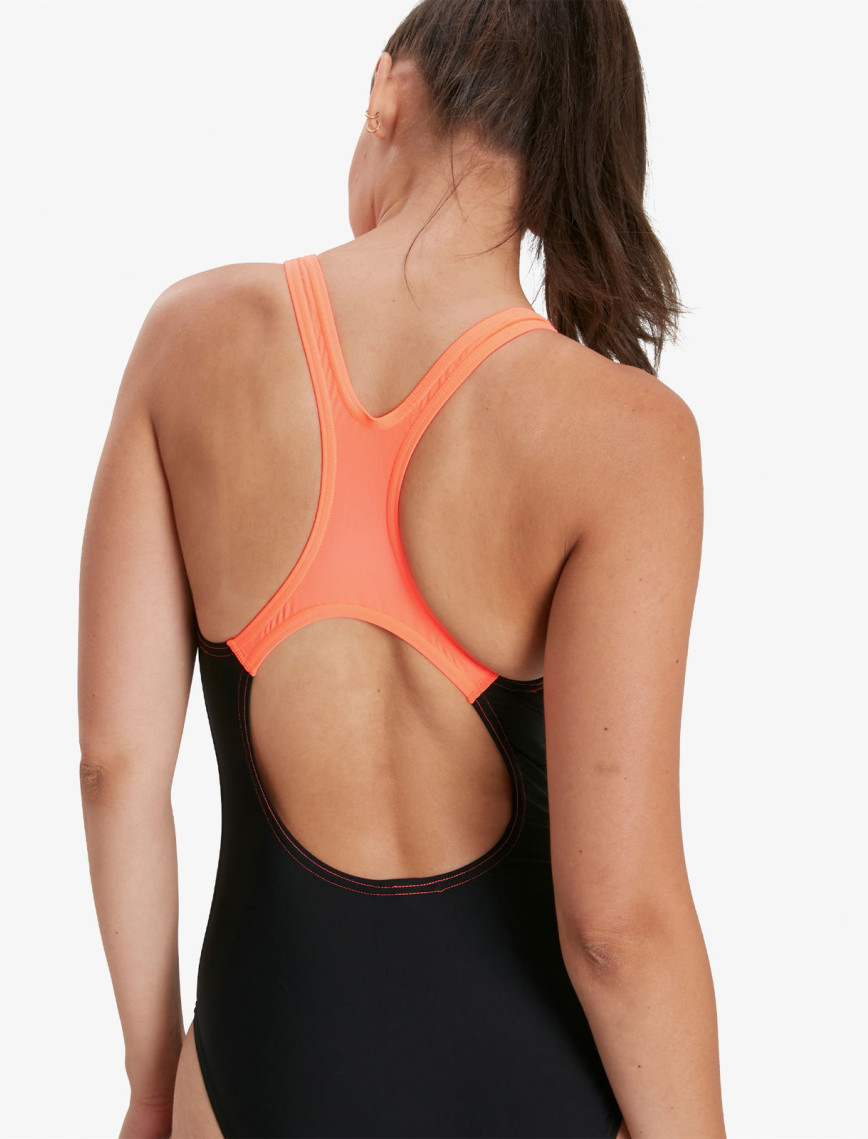 Speedo Medley Logo Kadın Siyah Yüzücü Mayosu Speedo Medley Logo Kadın Siyah Yüzücü Mayosu