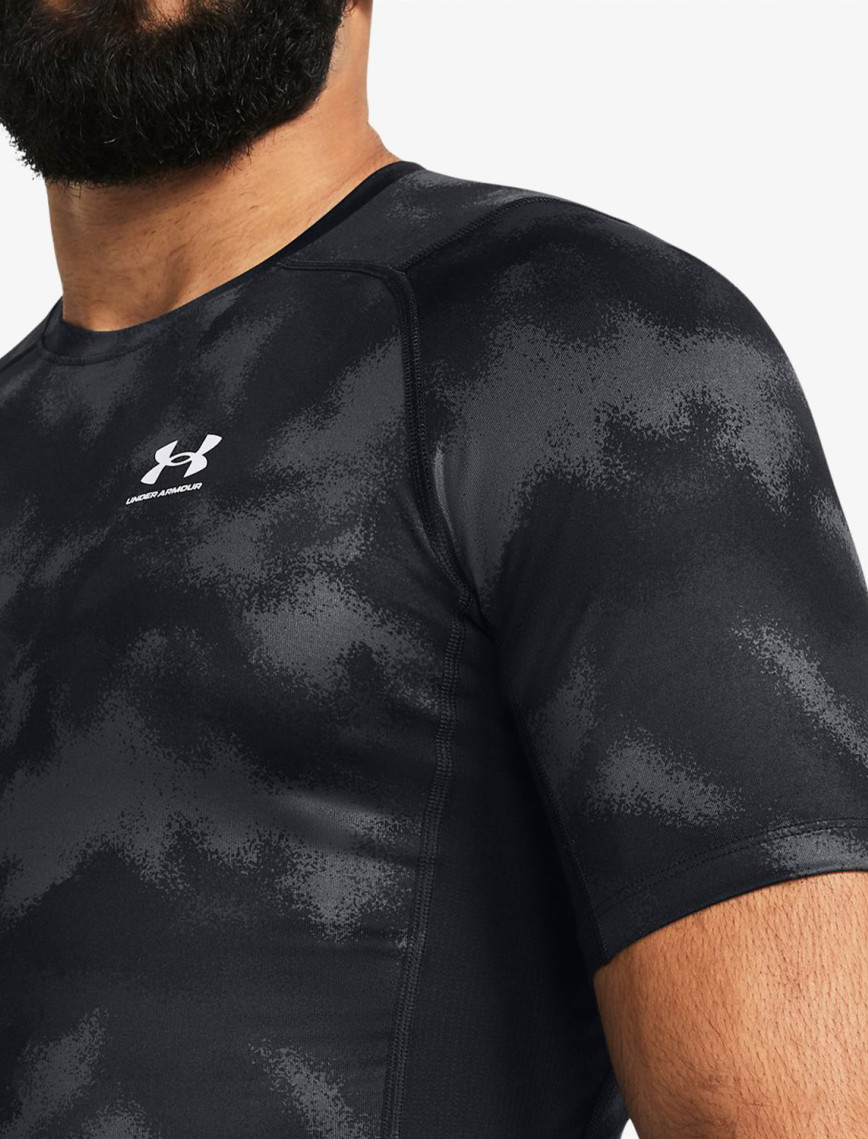 Under Armour HeatGear® Armour Baskılı Erkek Siyah Günlük Antrenman T-Shirt Under Armour HeatGear® Armour Baskılı Erkek Siyah Günlük Antrenman T-Shirt