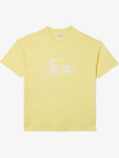 Lacoste Erkek Oversize Fit Bisiklet Yaka Baskılı Sarı T-Shirt Lacoste Erkek Oversize Fit Bisiklet Yaka Baskılı Sarı T-Shirt