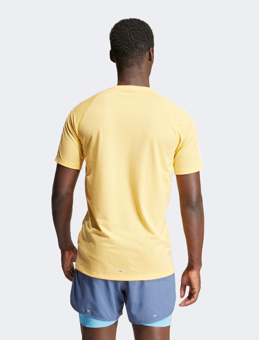 adidas Otr E 3S Tee Erkek Sarı Koşu T-Shirt adidas Otr E 3S Tee Erkek Sarı Koşu T-Shirt