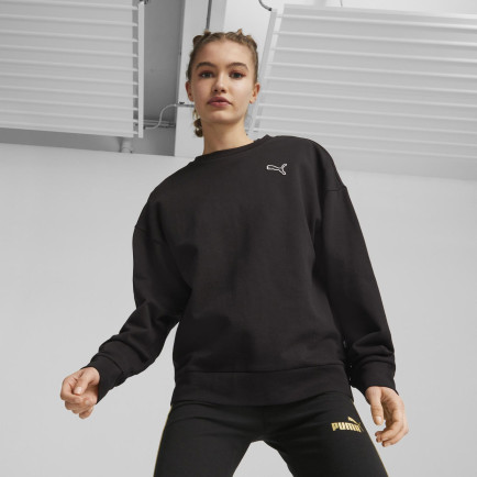 Puma Better Essentıals Crew Kadın Siyah Sweatshirt Puma Better Essentıals Crew Kadın Siyah Sweatshirt