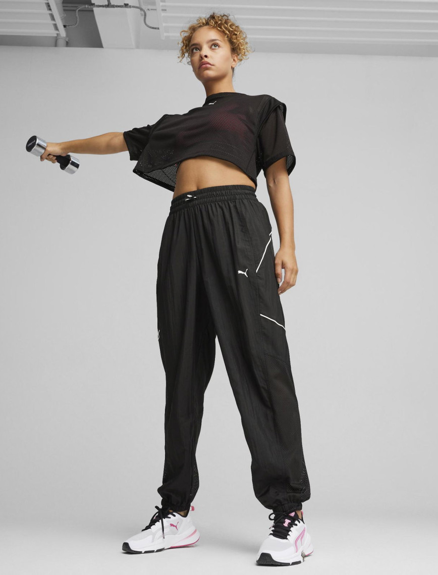 Puma Fıt Move Mesh Crop Tee Kadın Siyah T-Shirt Puma Fıt Move Mesh Crop Tee Kadın Siyah T-Shirt