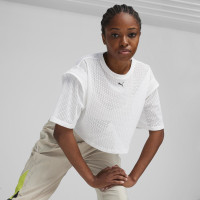 Puma Fit Move Mesh Kadın Beyaz T-Shirt Puma Fit Move Mesh Kadın Beyaz T-Shirt