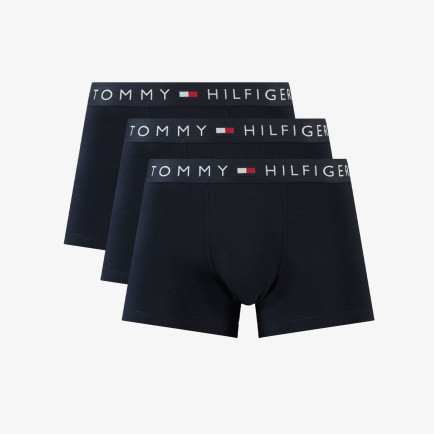 Tommy Hilfiger 3P Trunk Erkek Mavi Boxer Tommy Hilfiger 3P Trunk Erkek Mavi Boxer