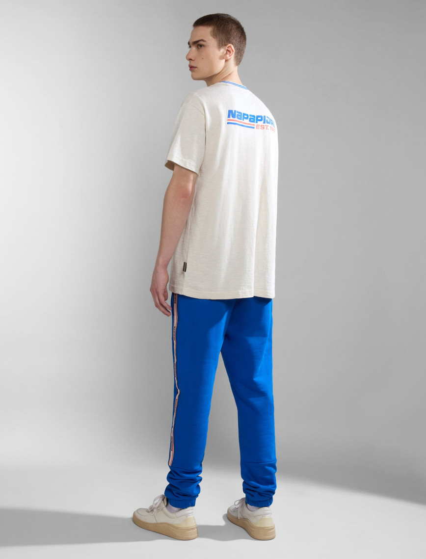 Napapijri S-Grober Erkek Beyaz T-Shirt