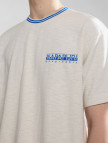 Napapijri S-Grober Erkek Beyaz T-Shirt
