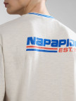 Napapijri S-Grober Erkek Beyaz T-Shirt